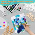 Acrylic Paint Set for Kids, Art Painting Supplies Kit with 12 Paints, 5 Canvas Panels, 8 Brushes, Table Easel, Etc, Premium Paint Set for Students, Artists and Beginner. - Image 2
